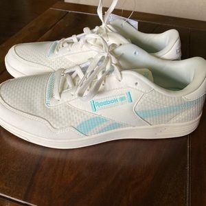 REEBOK SZ 10 Classic Club Teal Athletic Y2K Sneaker